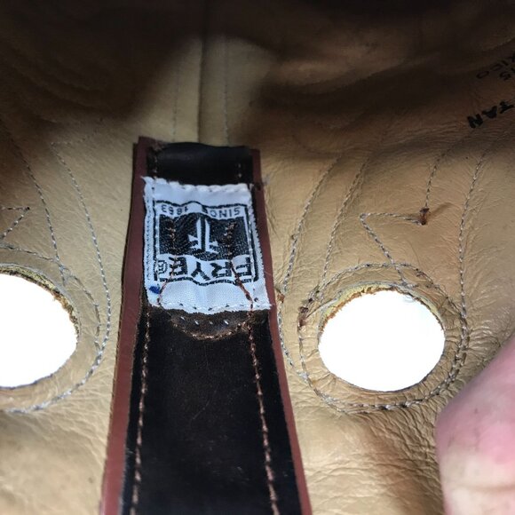 Frye Billy Pull On Cognac Leather Boots Western Mens Size  10D 3487694 F973 - Picture 11 of 11